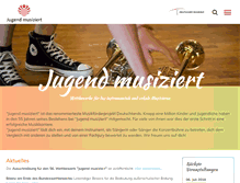 Tablet Screenshot of jugend-musiziert.org
